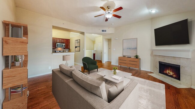 Spacious Living Room - Lakeside at Coppell Apartments