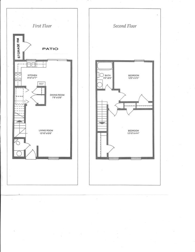 2 Bedroom, 1.5 Bath Townhouse - 2 Bedroom, 1.5 Bath Townhouse