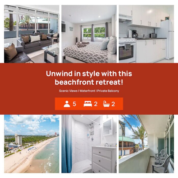 Foto principal - The Purple Pelican~Beachfront w/ Ocean Bal...