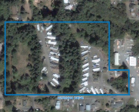 Aerial - Coos Bay Heights Mobile Home Park
