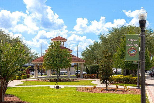 Enjoy some fresh air out in downtown Haines City at Railroad Park.