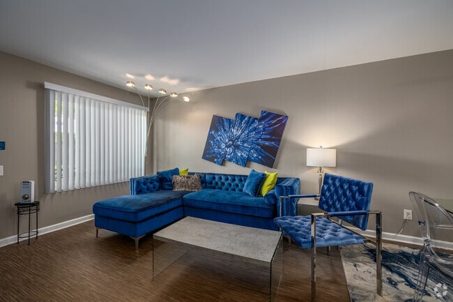 2BD, 1BA - Sala de estar - The Magnolia Apartment Homes