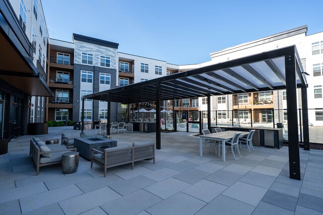 Clubhouse Patio Seating & Kitchen - Rosewick Apartments