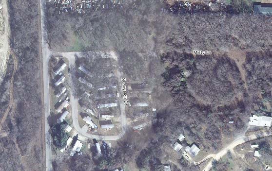 Aerial Photo - Green Oaks Mobile Home Park