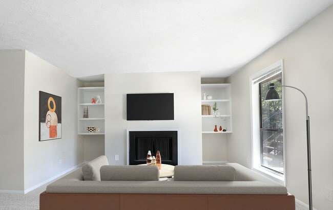 Living Room with Fireplace - Silver Creek