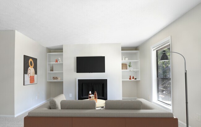 Sala de estar con chimenea - Silver Creek