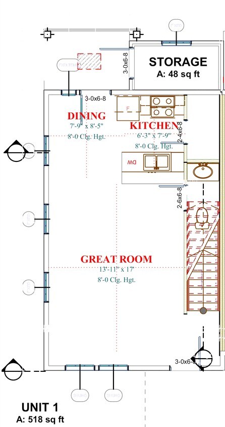 9 Plex Lower Floor Plan - Gatehouse