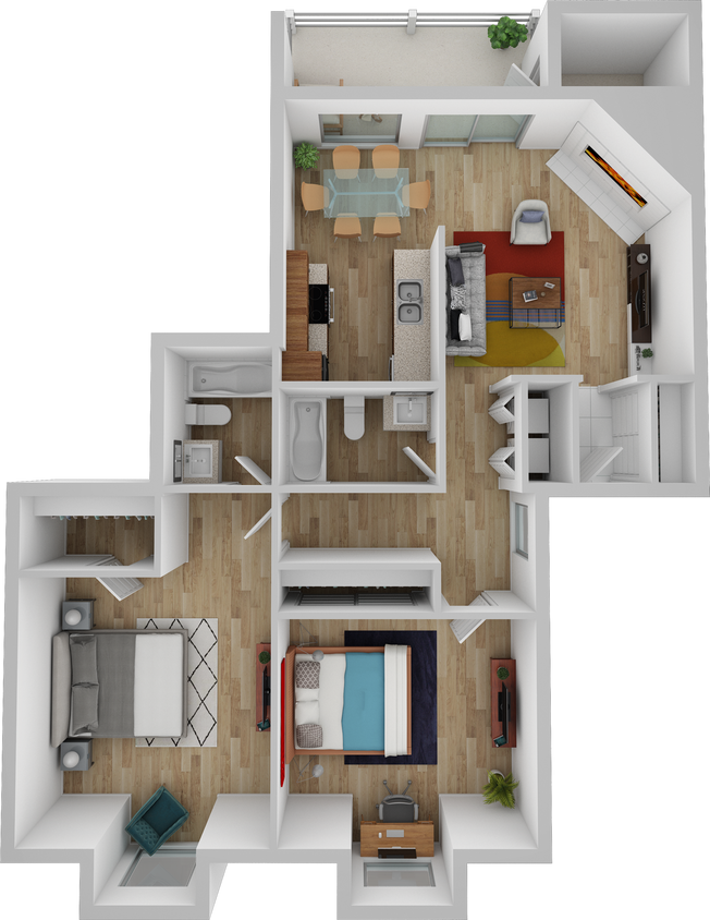 Plano de planta - Baker Square