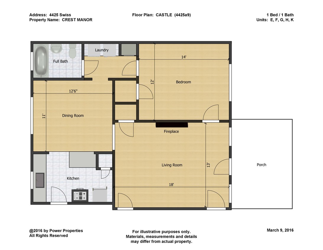 Plano de planta - CREST MANOR