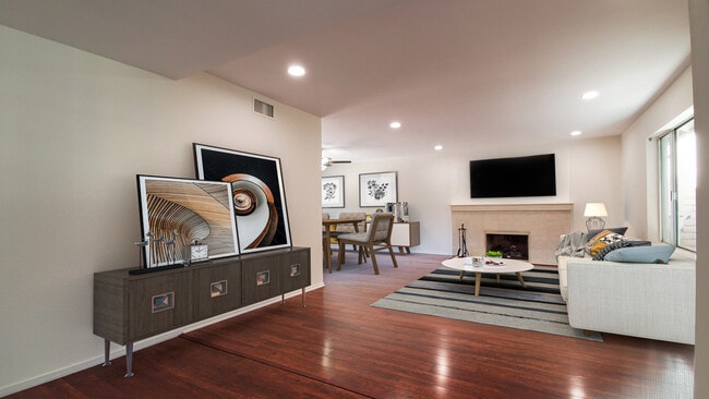 Living Room Virtually Staged - 2151 Pamela St