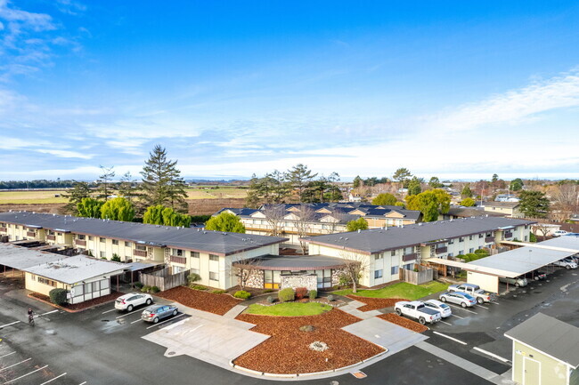 Aerial view of complex - Westwood Garden Apartments