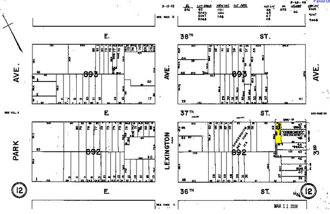 Plat Map - 162 E 37th St