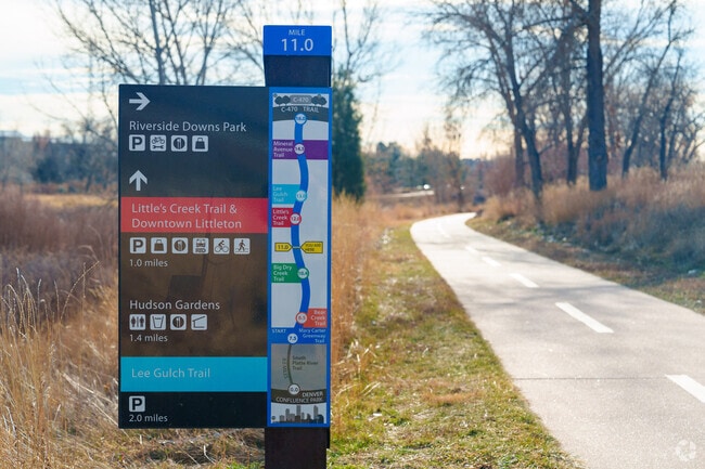The Mary Carter Greenway Trail runs along the east edge of Centennial.
