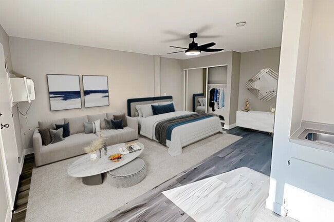 Living Area - Park Avenue Apartments