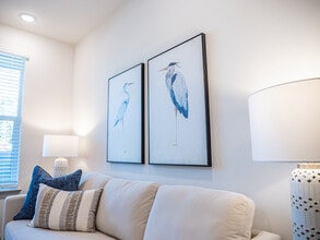 The Daysailer I: 1BR, 1BA- Living Room - The Waters at Freeport