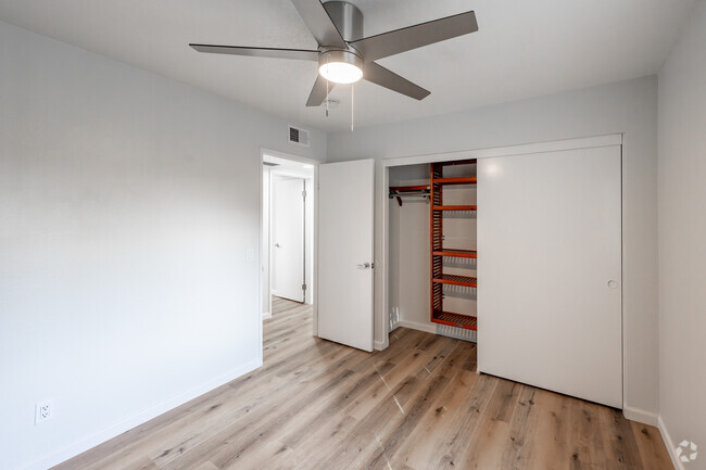 2BD, 2BA - 840SF - Secondary Bedroom - Cypress Terrace