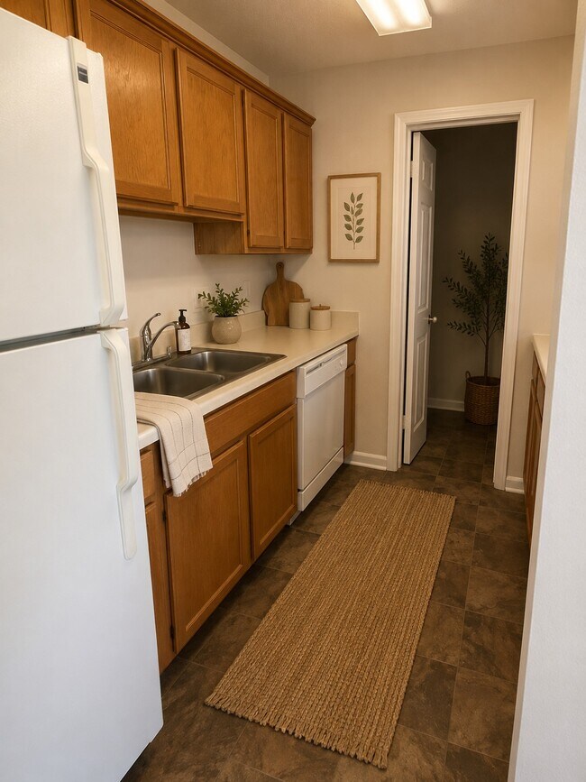 Cocina amueblada Ai - Castlewood Apartments