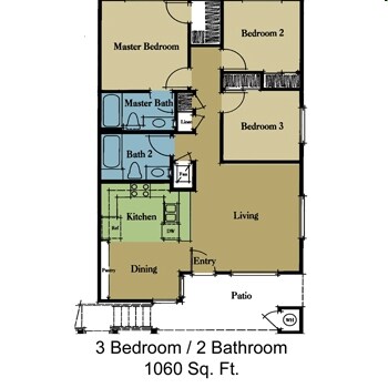 3HAB/2BA - Terracina Oaks Apartments