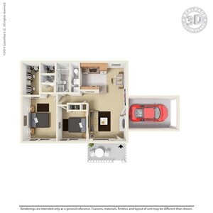 Ashberry Village Apartments – 2B/1.5/1CA