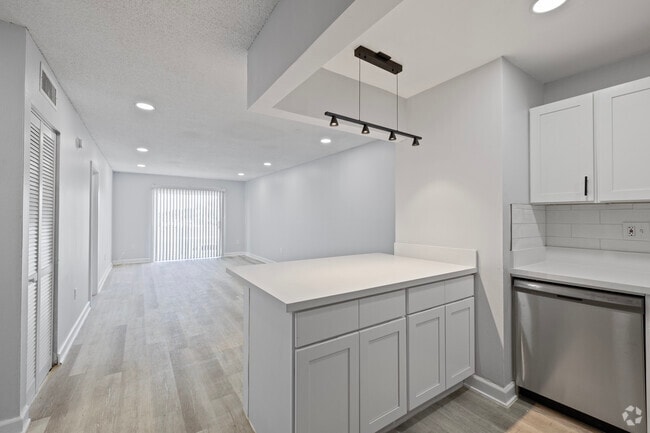 2 BR 2 BA 932 SQ FT -Living Room - 5525 SW 41 St