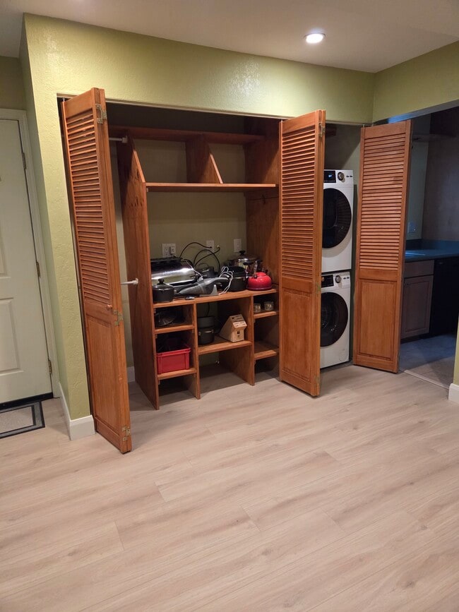 Built-in media cabinet, washer-dryer. (misc stuff not included :) - 2753 Sulphur Dr