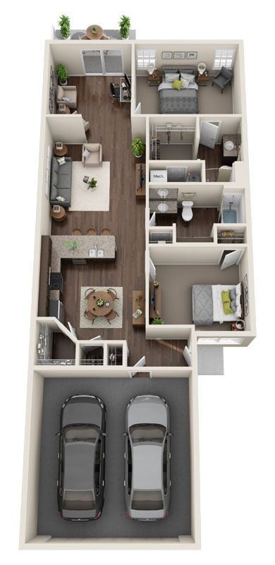 Plano de planta - Redwood Whiteland