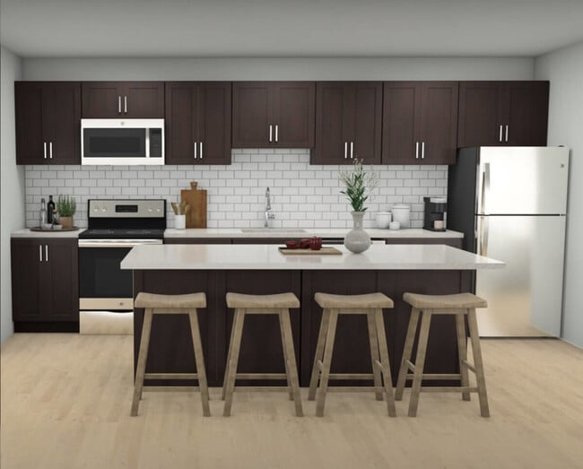 2 BEDROOM VILLA KITCHEN - Rush River Commons