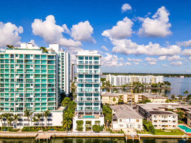 Aerial Photo - Modern Waterfront Condo Building