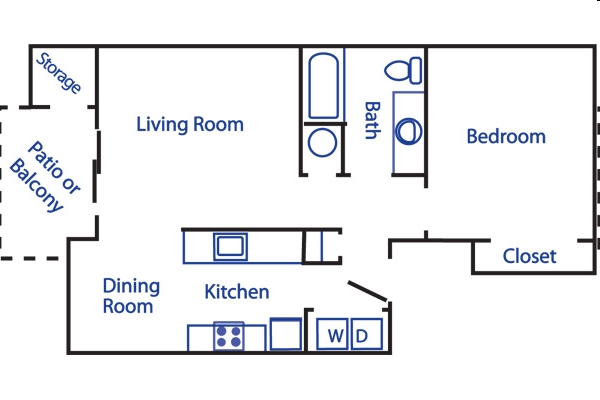 1BR/1BA - Boulder Creek Apartments