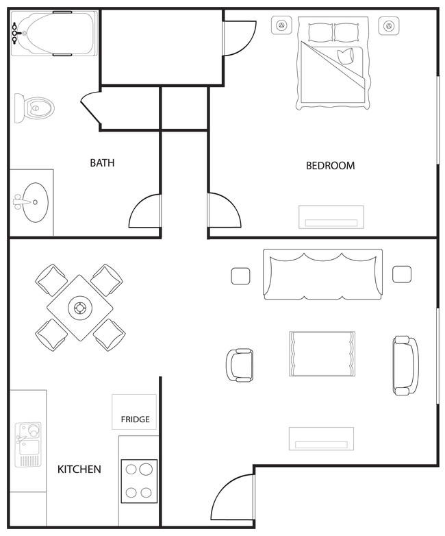 1BR/1BA - Hunters Point