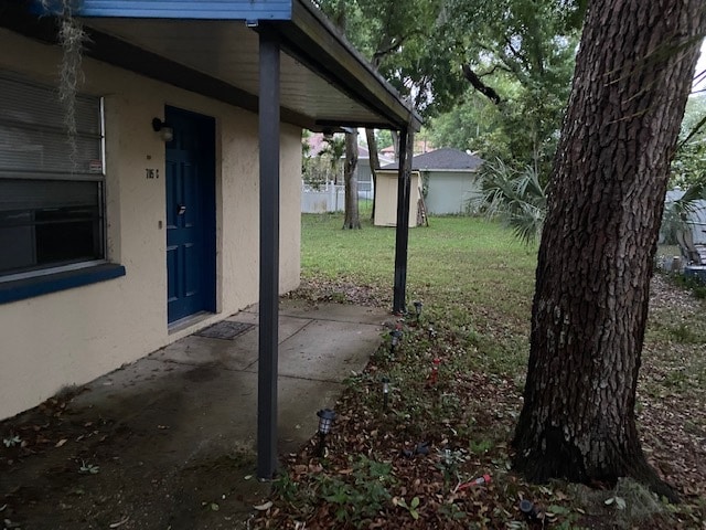 APT C, rear of building - 705 Bayou Ave