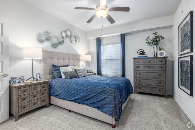 2BR, 2BA - 1,108SF - Primary Bedroom - Artisan Crossing Apts