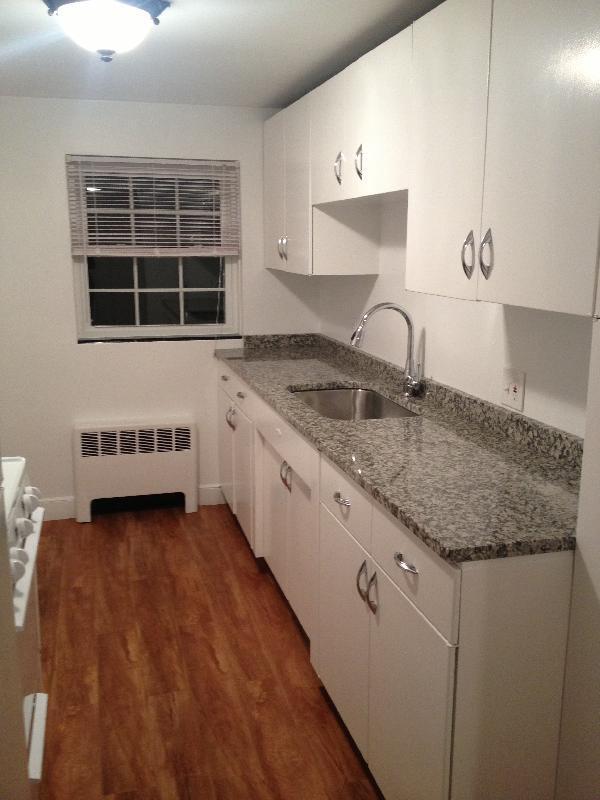Galley kitchen with granite Countertops - 8 Menotomy Rd