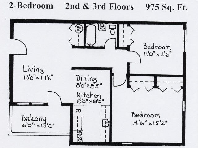 2HAB/1BA - Garden Club Apartments