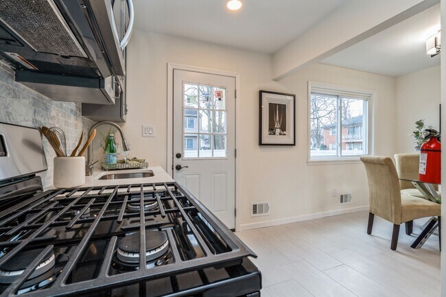 Kitchen to Back Yard Dining view - 110 Wellington St