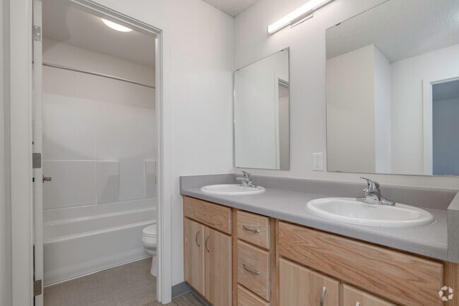 3BR, 1BA - 963SF Bathroom - Parkside Apartments