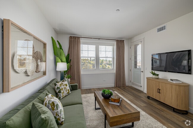 2BR, 2BA - 1,266SF - Living Room - Avia La Jolla