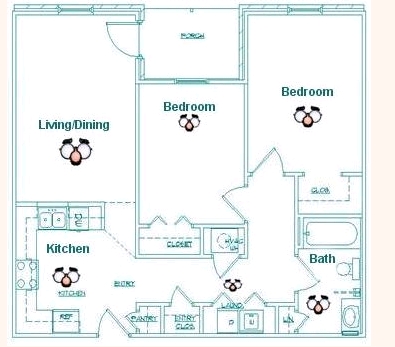 2BR/1BA - Linden Square Apartments