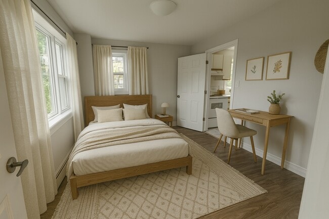 Unit 03 Smaller Bedroom (furnished) - Vernon Street Apartments