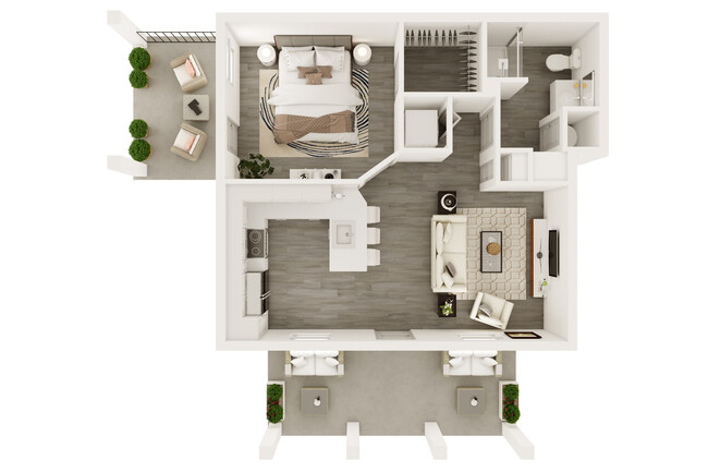 A1- 1x1 644 Sq. Ft. $1500-$1550 - Cottage Living