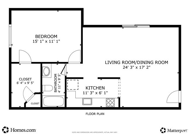 1 habitación, 1 baño - 786 pies cuadrados - The Cove - Oasis Apartment Homes
