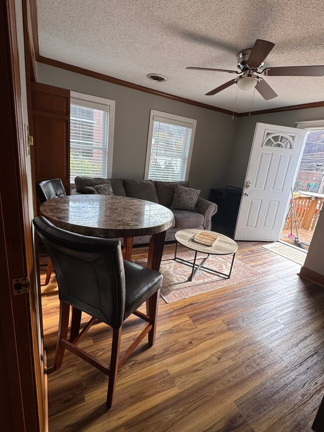 Fully Furnished. Living Room. - 121 S Hellier St