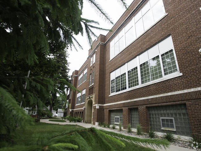 Front of Apartment Building - Elementary School Apartments