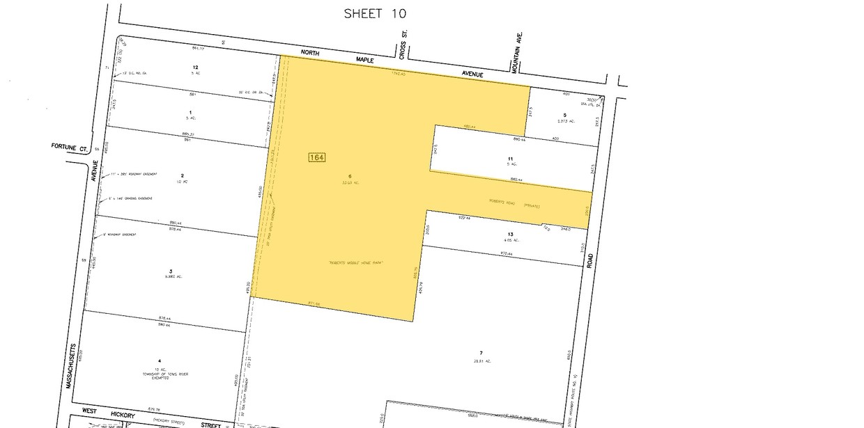 Mapa de la parcela - Roberts Mobile Home Park