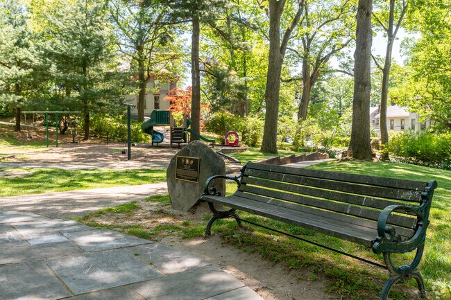 Visitors can relax at the many benches throughout Central Park.