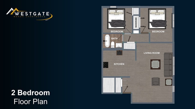 Plano de planta - Westgate Manor Apartments