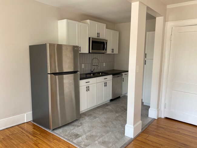 Renvoated kitchen, new appliances, cabinets and fixtures - 8th Street Apartments