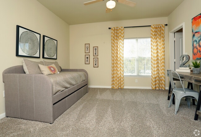 Bedroom with carpet - eaves Twin Creeks