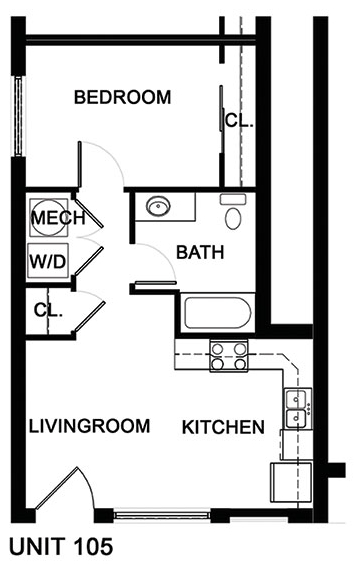 1HAB/1BA - Ware Hotel