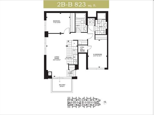 2 chambres/2 salles de bain - Mona Lisa Residences